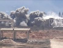 Bombing over Aleppo