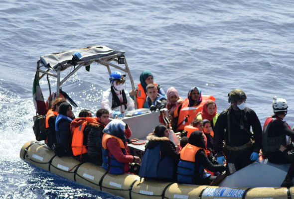 It is illegal to turn back migrant boats once they reach international waters
