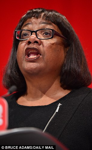 Diane Abbott sparked anger yesterday after she said she felt ‘ashamed’ to be British